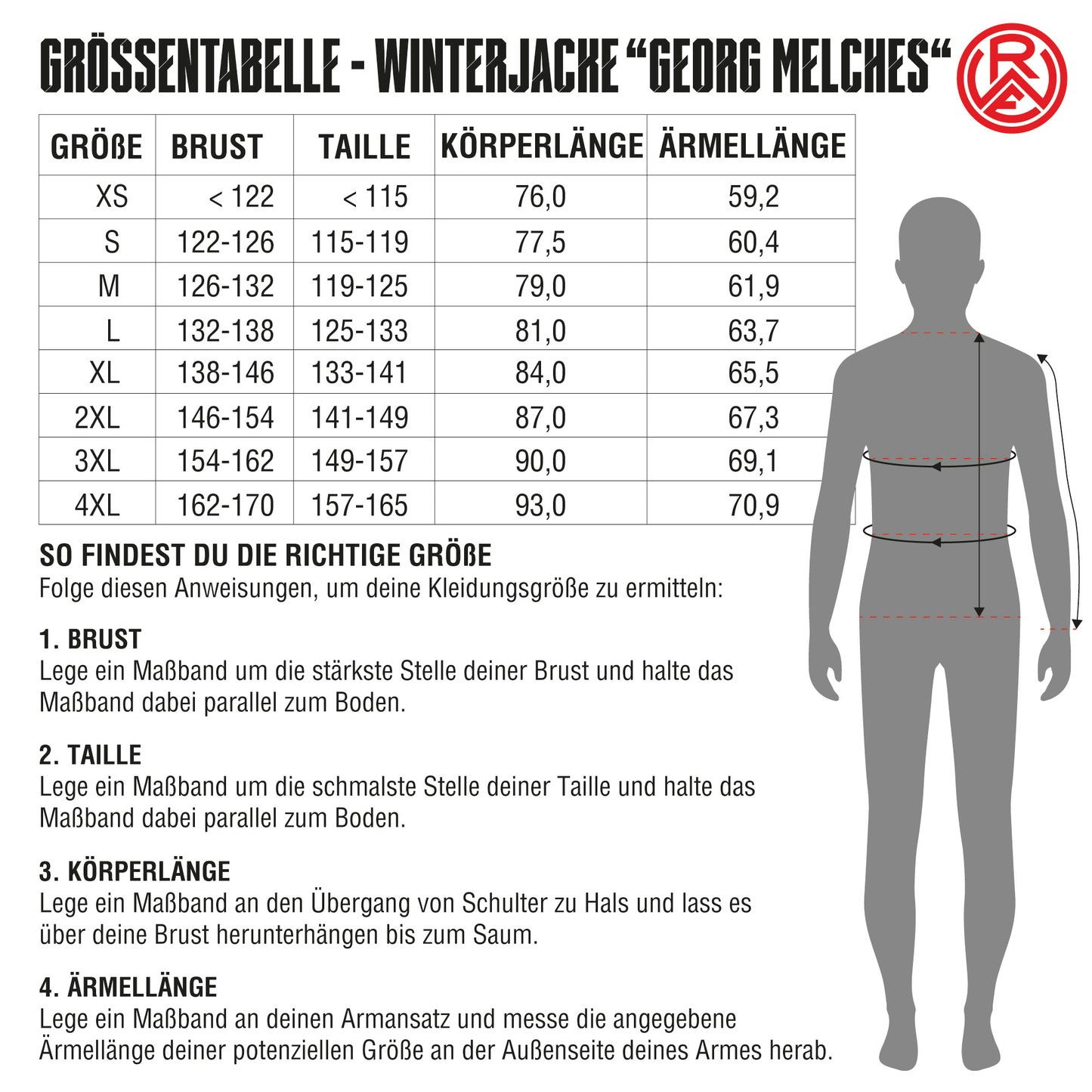 Winterjacke "Georg Melches" grau