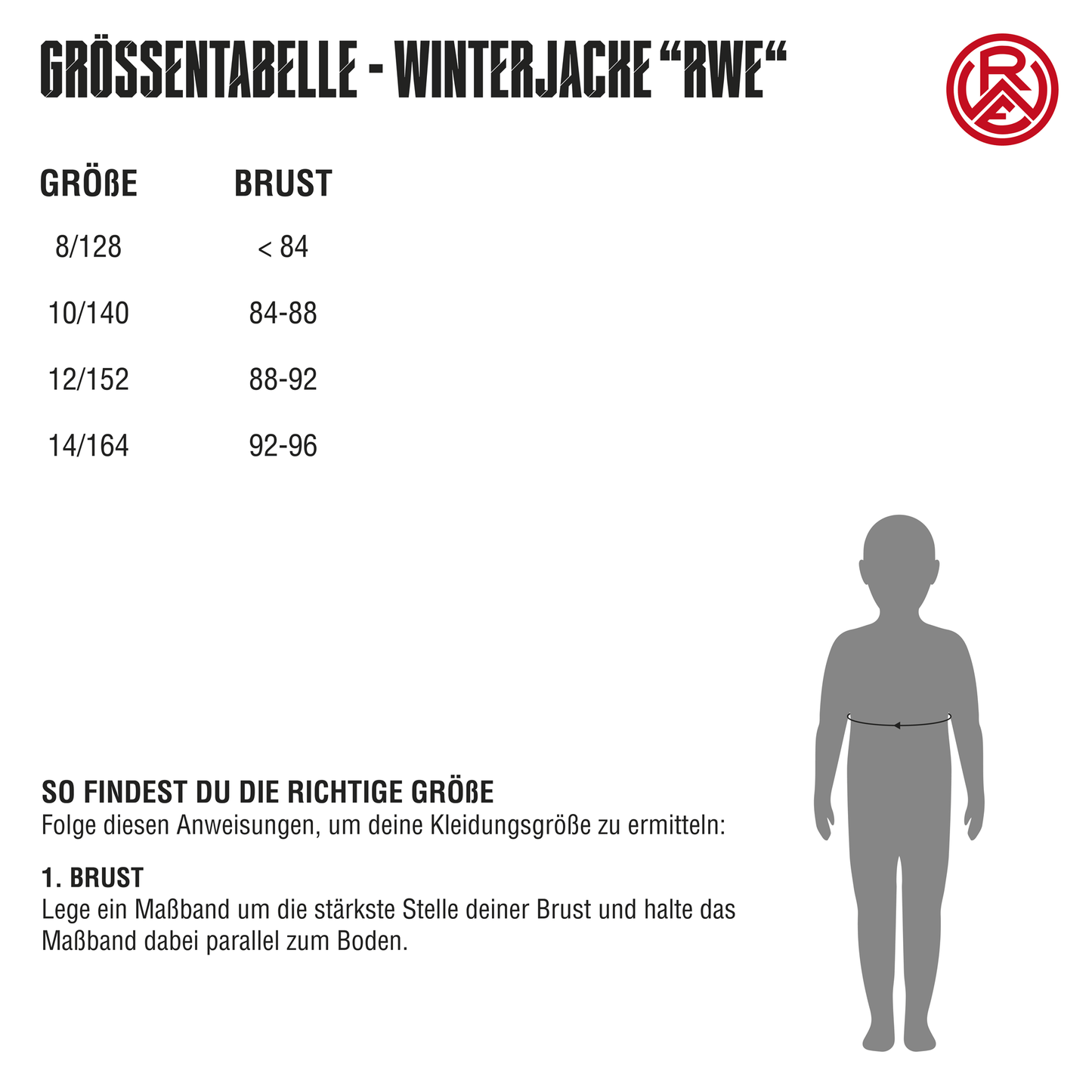 Rotzige Winterjacke "RWE" rot-weiss-schwarz