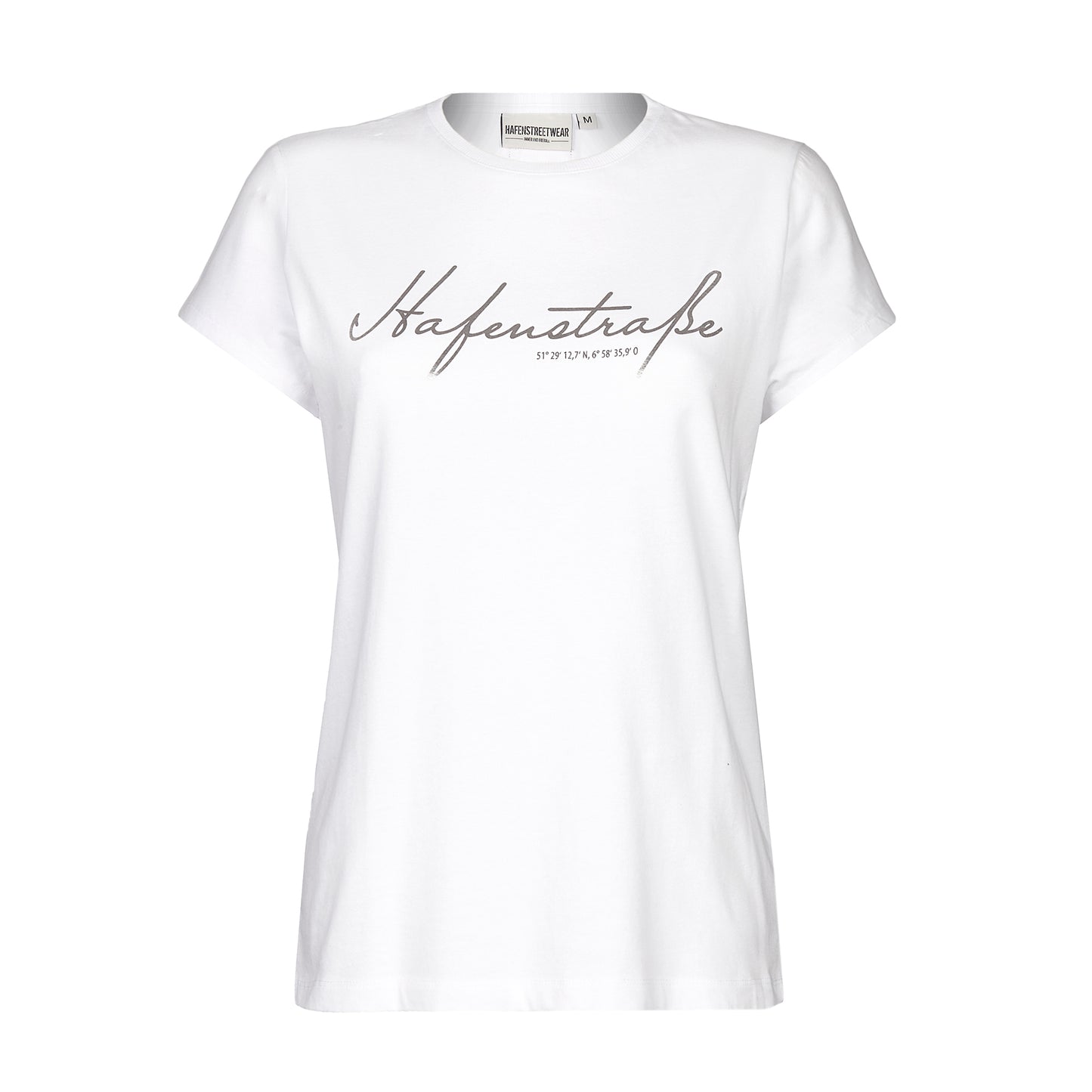 T-Shirt Frauen IV "Hafenstraße" weiss