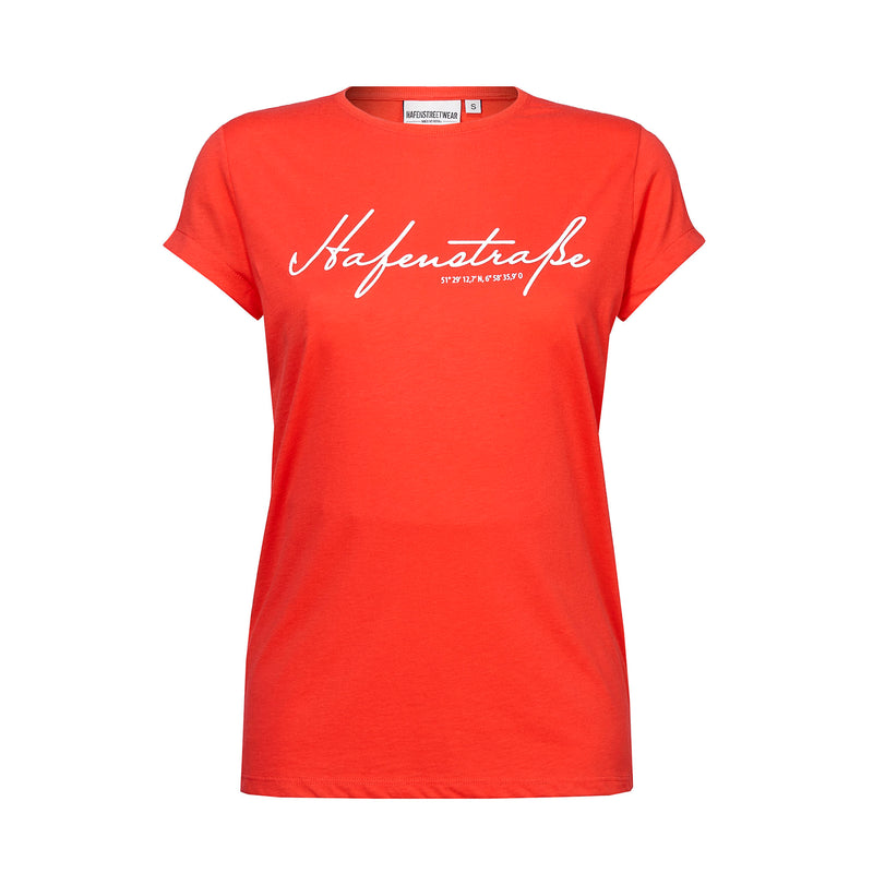 Mädels T-Shirt IV "Hafenstraße" red