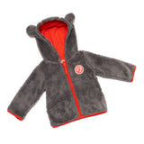 Baby Teddyjacke grau