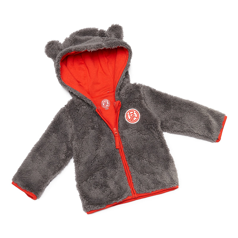 Baby Teddyjacke grau