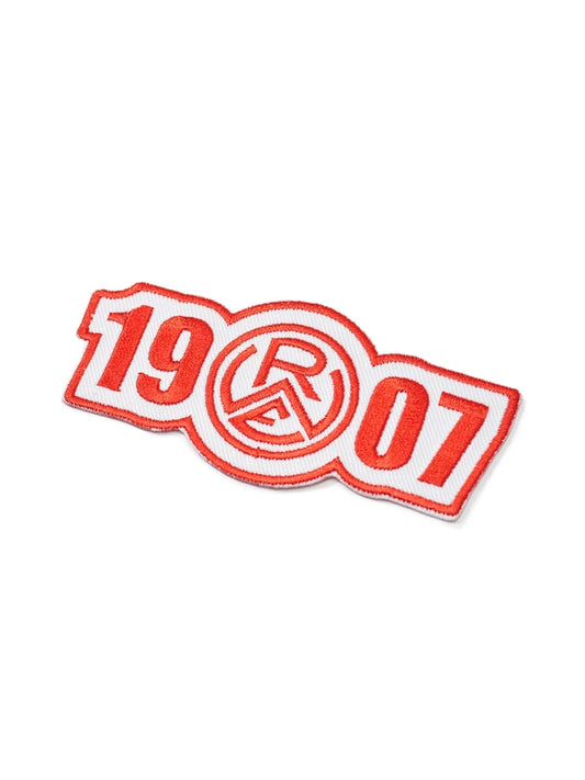 Aufnäher "1907" rot-weiss