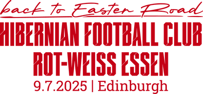 Brustflock Freundschaftsspiel "RWE x Hibernian FC" 9.7.2025 für das Sondertrikot