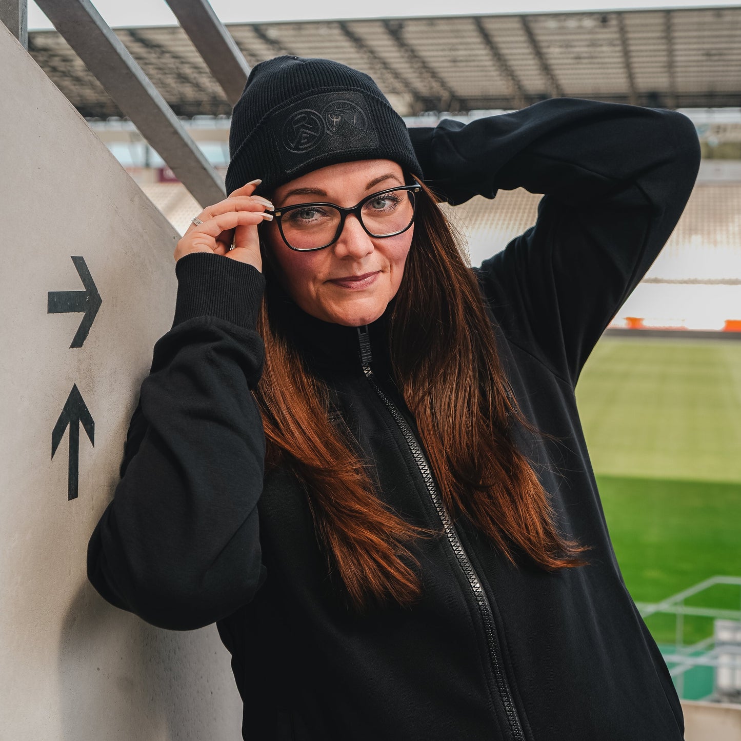 Stadtjacke Sweat schwarz