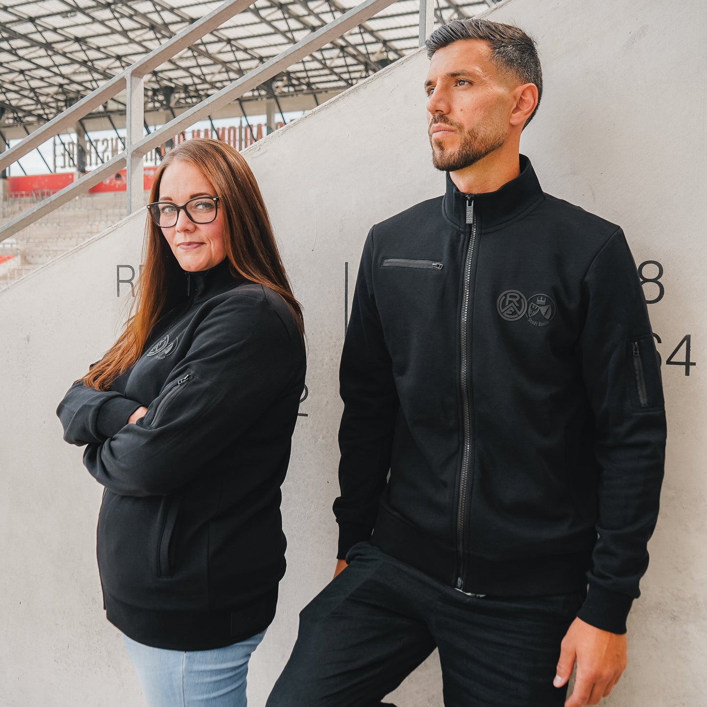 Stadtjacke Sweat schwarz