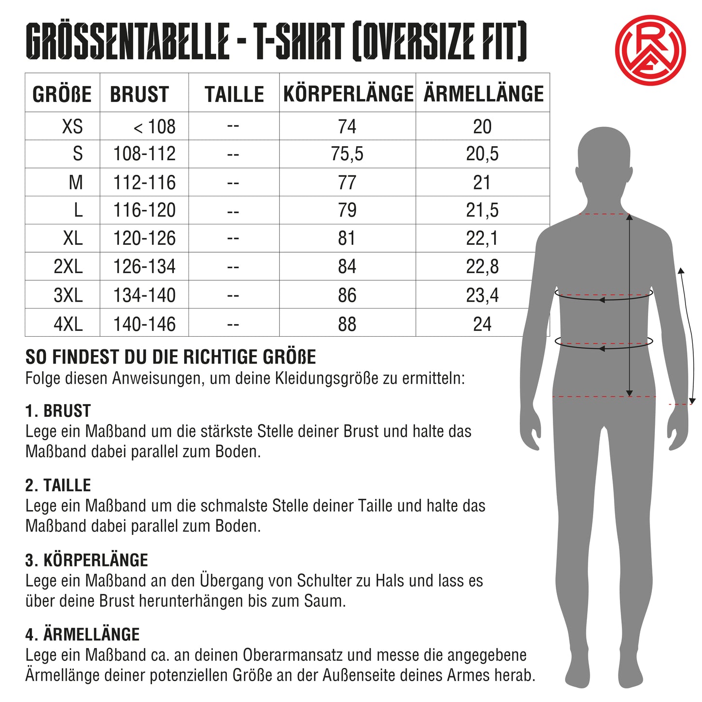 T-Shirt Streetwear Oversize weiß