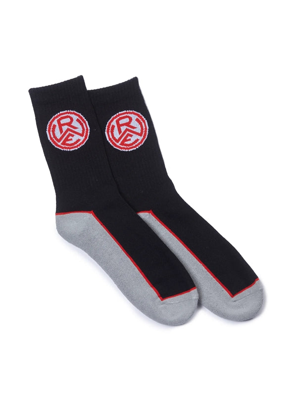Sportsocken schwarz "Logo" 2er-Pack