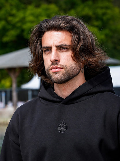 Hoodie Streetwear Relaxed schwarz