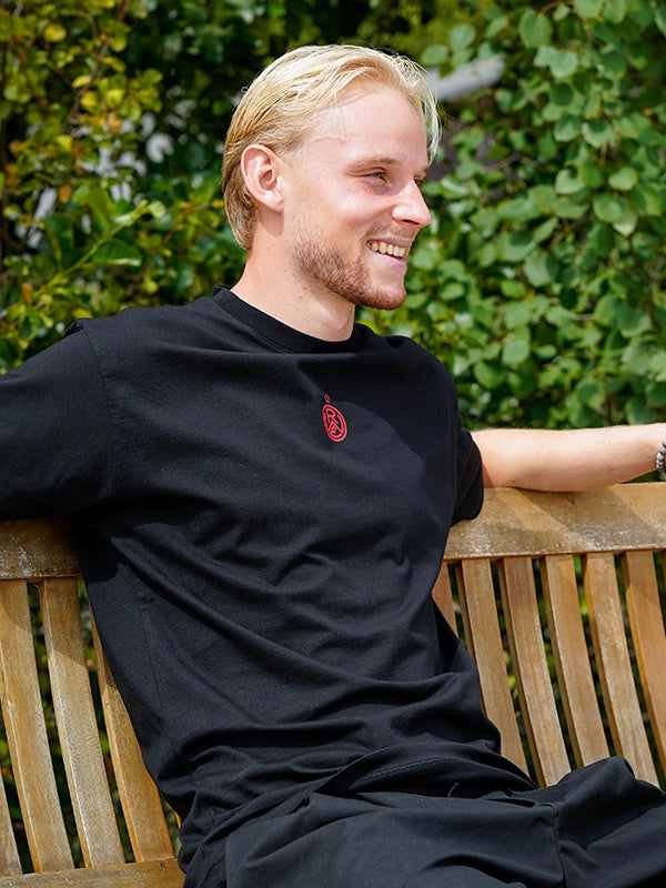 T-Shirt Streetwear Oversize schwarz