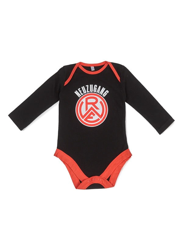 Baby Body Langarm "Neuzugang" black