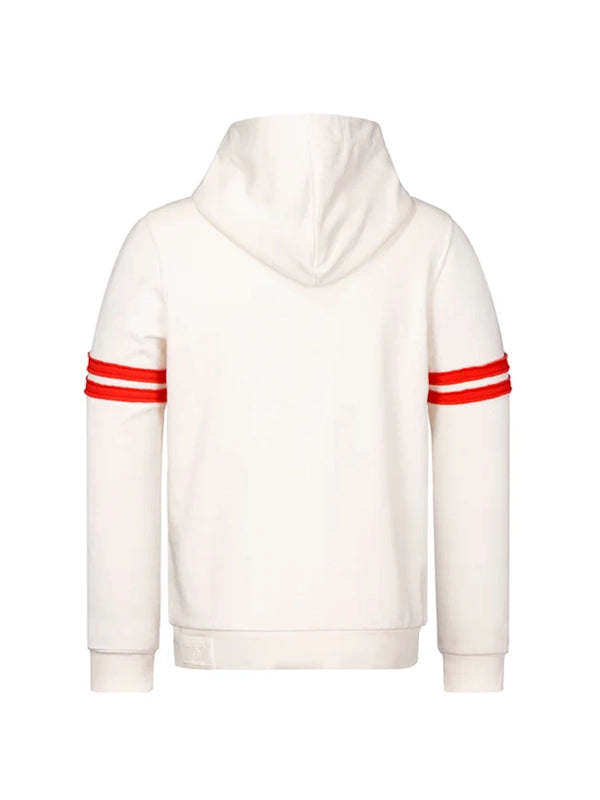 Hoodie "College" weiss-creme