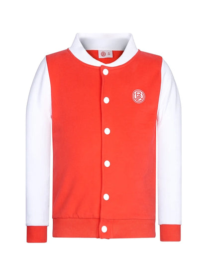Rotzige Collegejacke I "NUR DER RWE" rot-weiss
