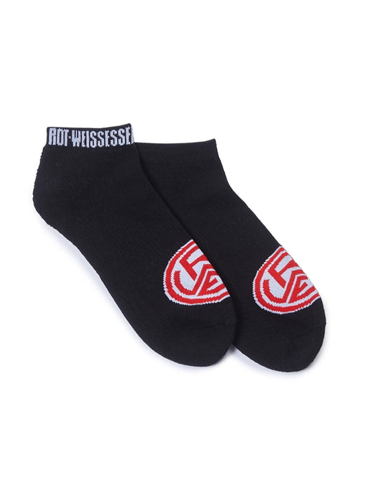 Sneakersocken schwarz "Logo" 2er-Pack