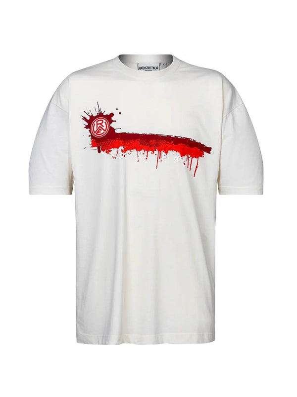 T-Shirt Oversize "DU mein RWE" creme