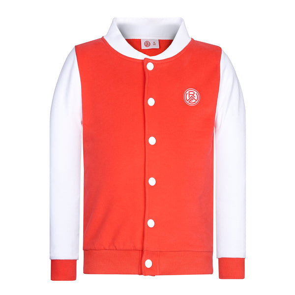 Rotzige Collegejacke I "NUR DER RWE" red-white