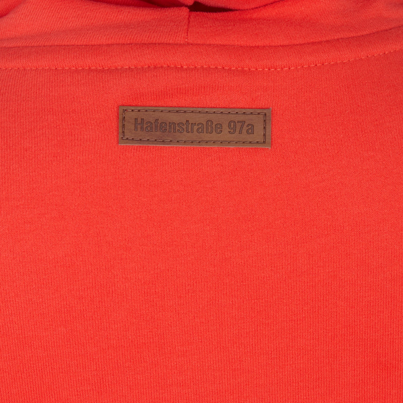 Rotzige Hoodie I "Hafenstrasse" red