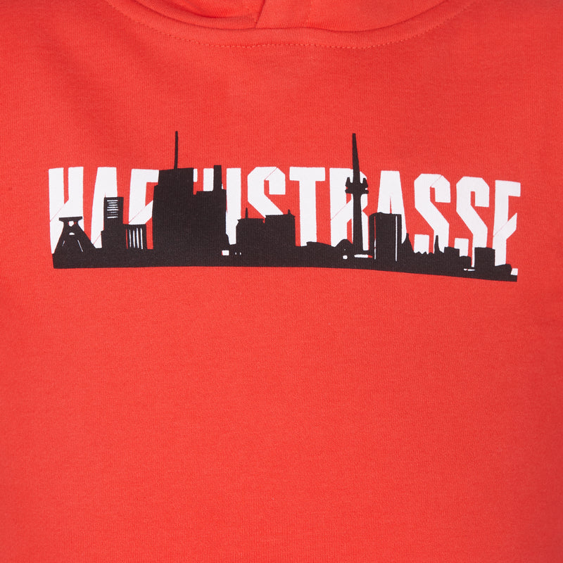 Rotzige Hoodie I "Hafenstrasse" red