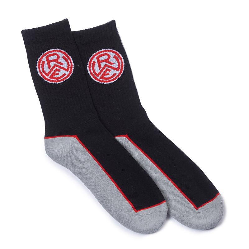 Sportsocken schwarz "Logo" 2er-Pack