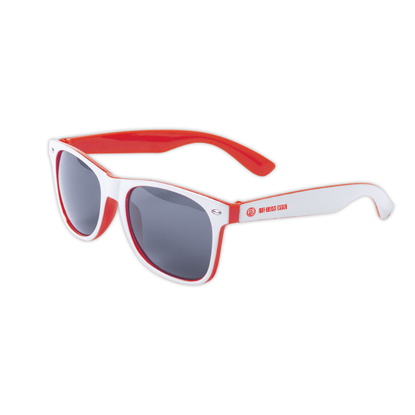 Sonnenbrille rot-weiss